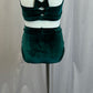 Custom Green Velvet Strappy Top and Brief Two-Piece Set
