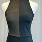 *Brand New* Black Lycra and Mesh Color Block Unitard