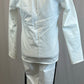Black and White Suit Jacket and Pants - With Black Top for Layering-Rhinestones
