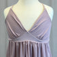 Mauve/Lilac Mesh and Lycra Babydoll Dress