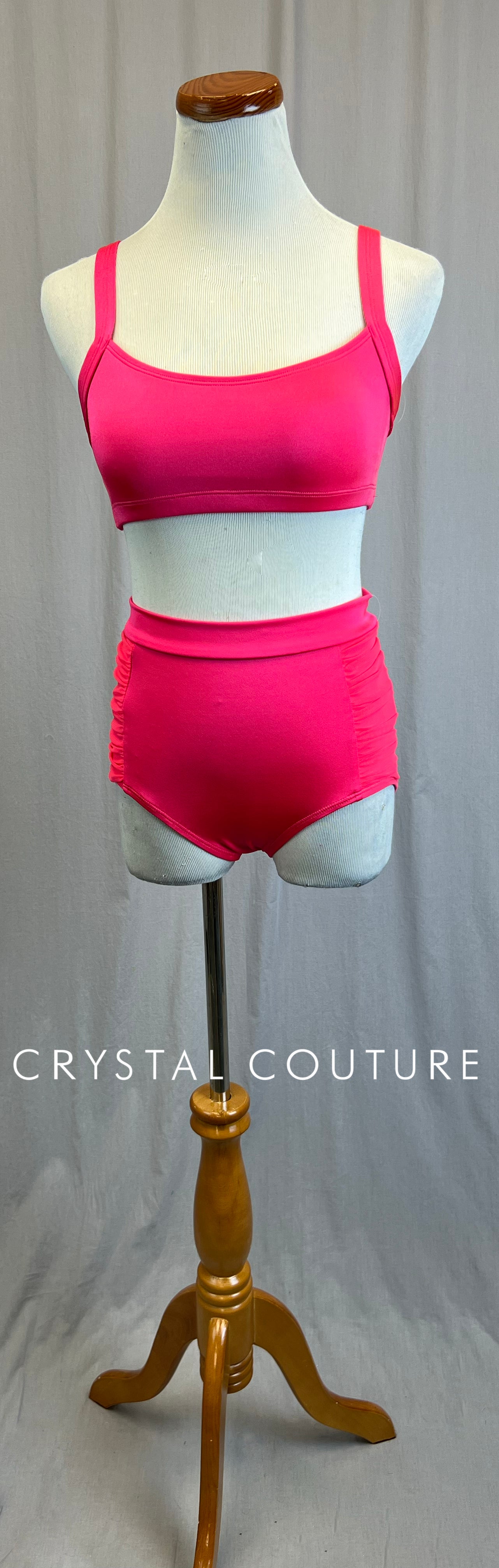 *Brand New* Neon Pink Brief and Bra Top Two-Piece Set
