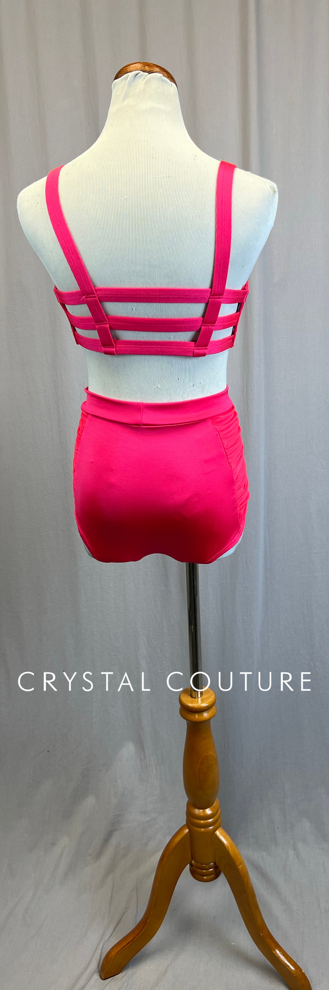 *Brand New* Neon Pink Brief and Bra Top Two-Piece Set