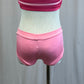 *Brand New* Pink Two-Tone Bow Bra Top and Brief Two-Piece Set