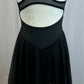 *Brand New* Black Racerback Leotard Dress with Mesh Skirt