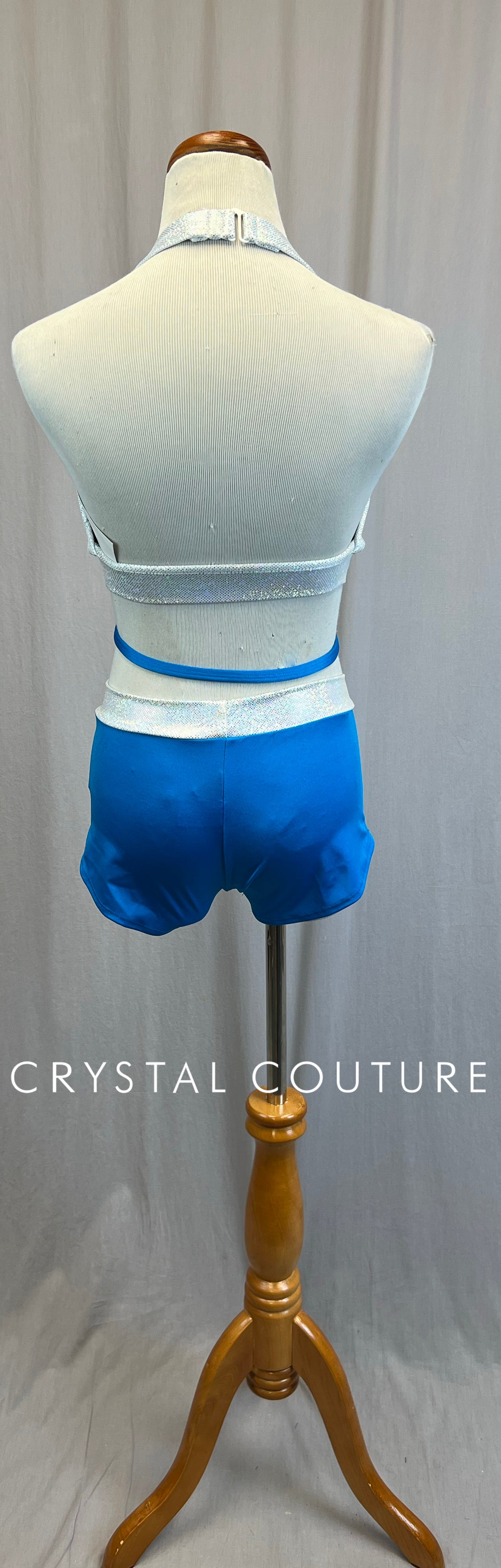 *Brand New* Blue and Silver Top and Brief Two-Piece Set