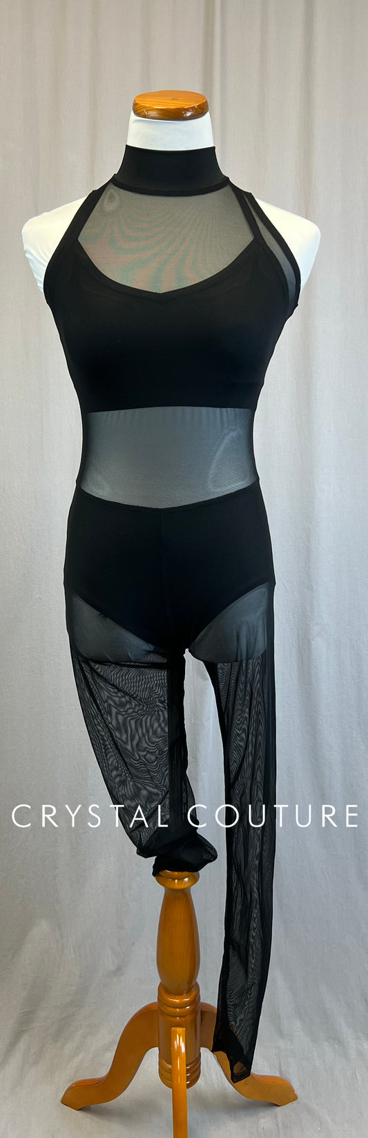 *Brand New* Black Mesh Sleeveless Unitard