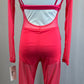 *Brand New* Hot Pink Long Sleeve Mesh Unitard