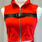 *Brand New* Red with Black Accents Vest and Pant Set