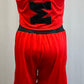 *Brand New* Red with Black Accents Vest and Pant Set