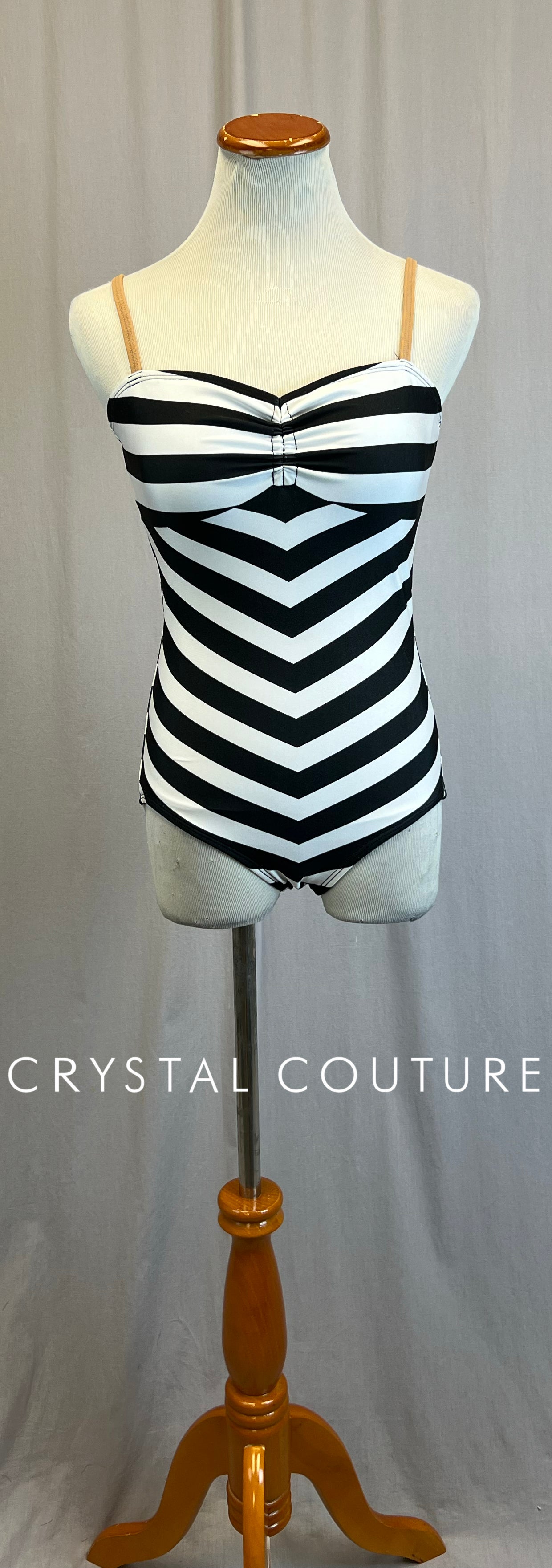 *Brand New* Black and White Chevron Leotard