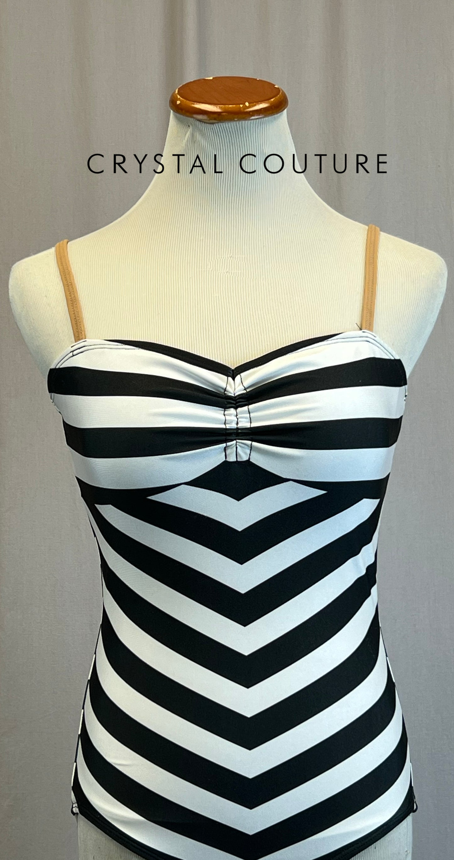 *Brand New* Black and White Chevron Leotard