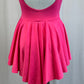 *Brand New* Hot Pink Mock Neck Cap Sleeve Dress