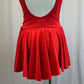 *Brand New* Cherry Red Mock Neck Cap Sleeve Dress
