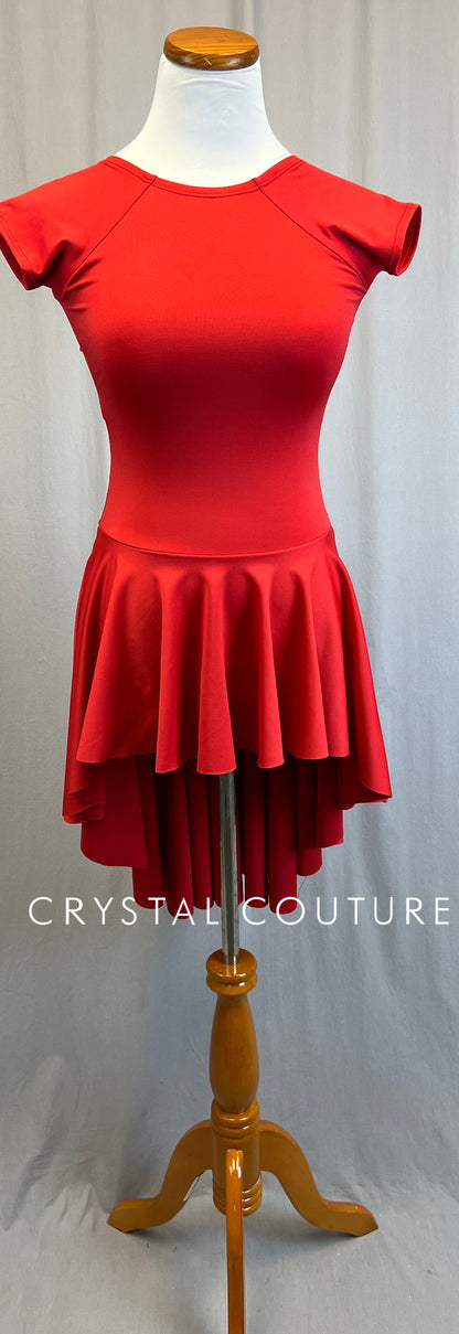 *Brand New* Red Lycra Cap Sleeve Dress