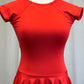 *Brand New* Red Lycra Cap Sleeve Dress