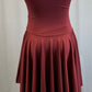 *Brand New* Burgundy Lycra Cap Sleeve Dress