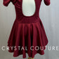*Brand New* Burgundy Mock Neck Cap Sleeve Dress