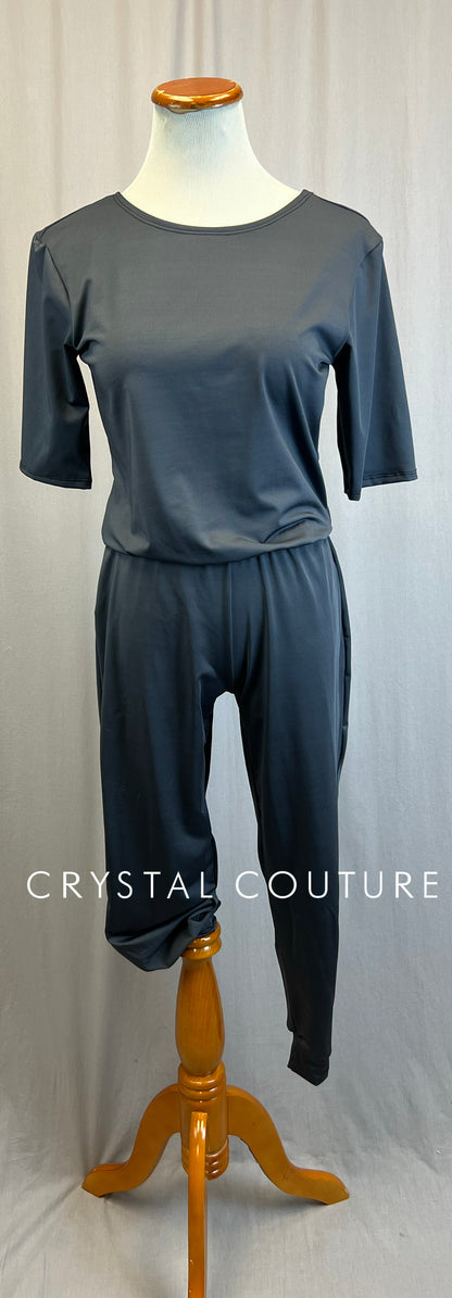 *Brand New* Dark Gray T-Shirt Unitard