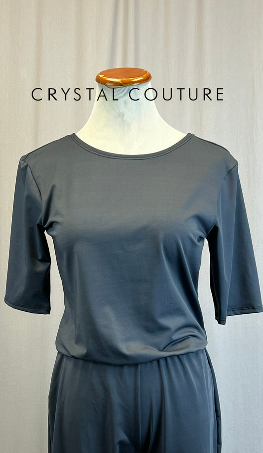 *Brand New* Dark Gray T-Shirt Unitard