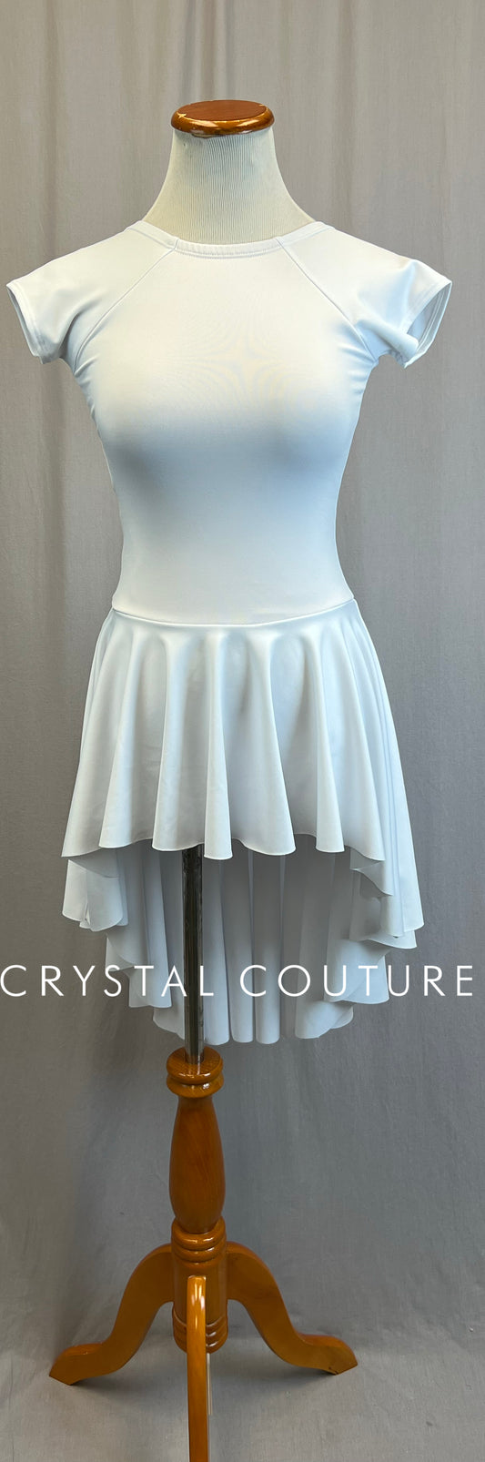 *Brand New* White Lycra Cap Sleeve Dress