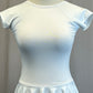 *Brand New* White Lycra Cap Sleeve Dress