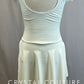 *Brand New* Cream Lycra Cap Sleeve Dress