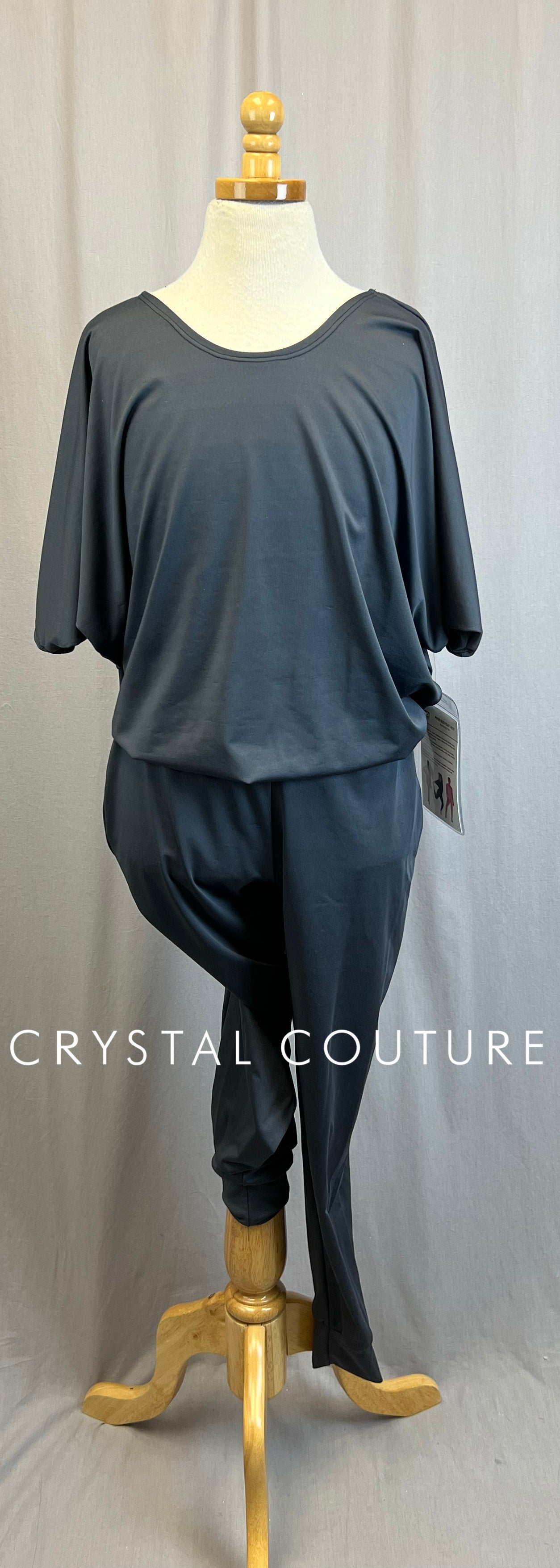 *Brand New* Dark Gray Blousy T-Shirt Unitard