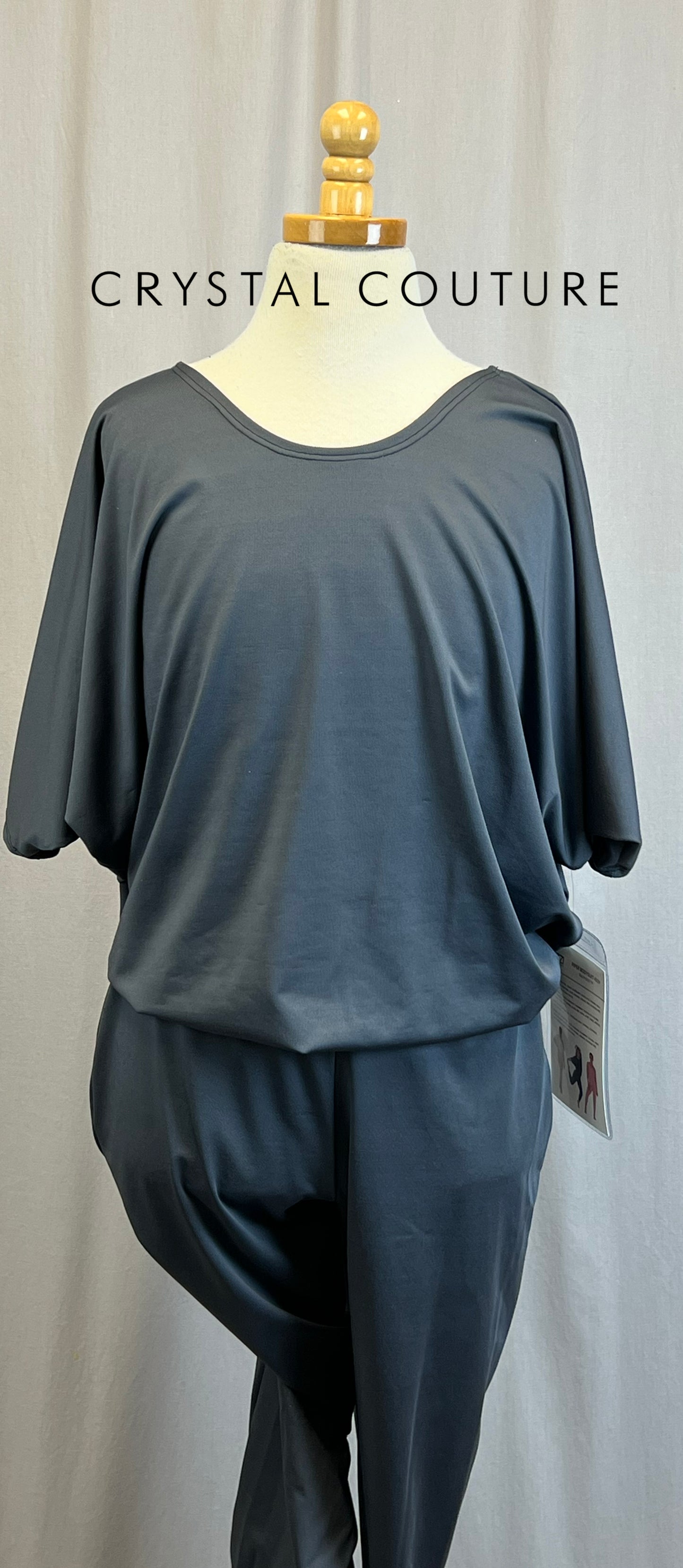 *Brand New* Dark Gray Blousy T-Shirt Unitard