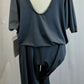 *Brand New* Dark Gray Blousy T-Shirt Unitard