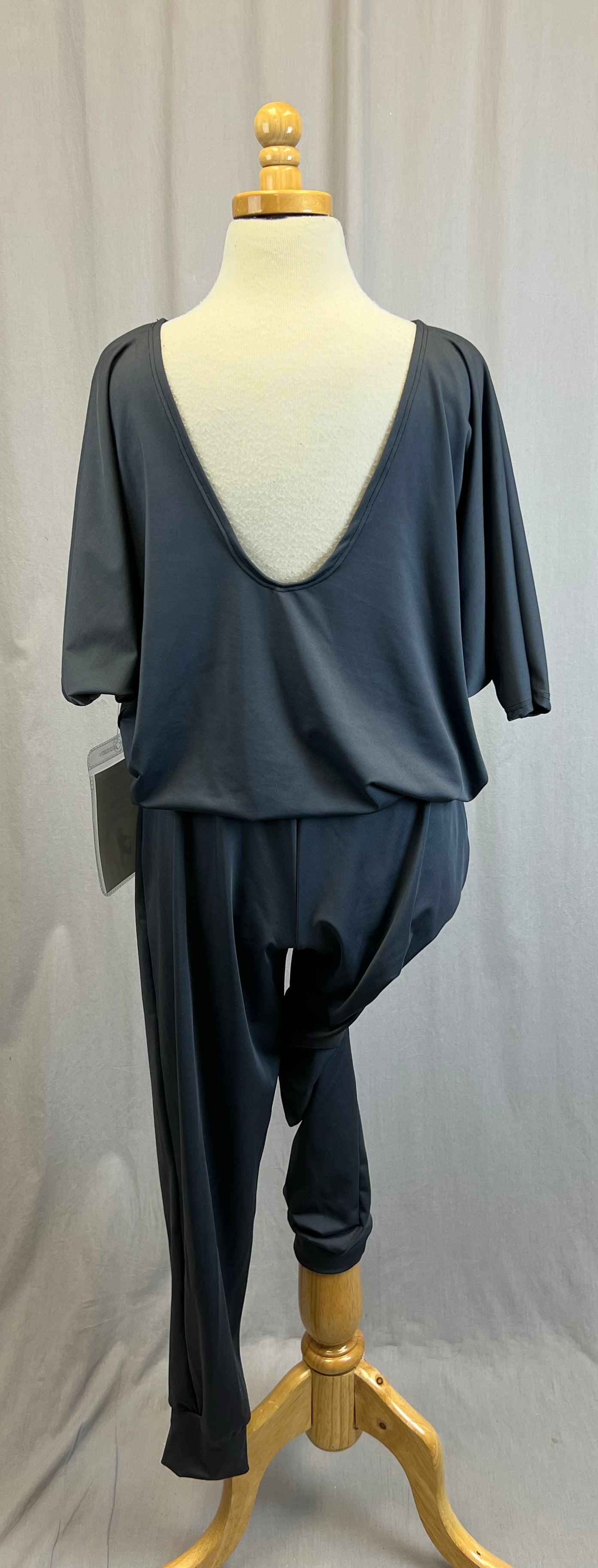 *Brand New* Dark Gray Blousy T-Shirt Unitard