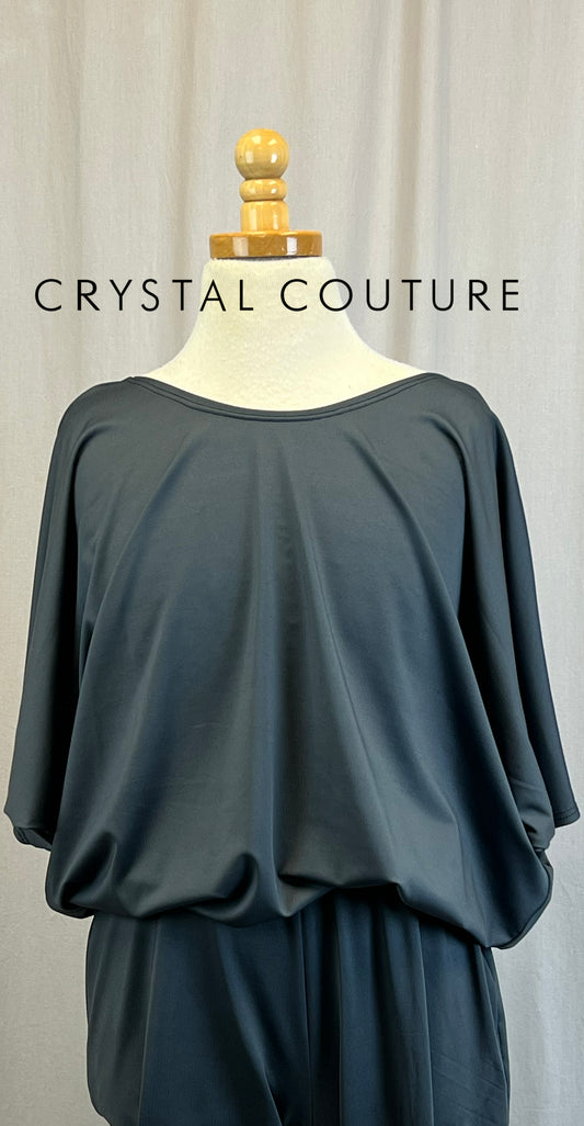 *Brand New* Slate Gray Blousy T-Shirt Unitard