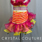 Latin Inspired Pink and Yellow Beaded Two-Piece Set - Accessories