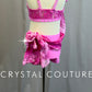 *Custom* Pink and White Marble Lace Two Piece Set - Rhinestones