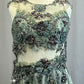 *Custom* Gray Chiffon and Mauve Applique Two-Piece Set - Rhinestones