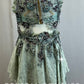 *Custom* Gray Chiffon and Mauve Applique Two-Piece Set - Rhinestones