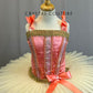 *Custom* Peach Pink and Ivory Tutu Dress - Rhinestones