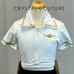 *Custom* Pilot Themed White and Navy Two Piece Set - Rhinestones - Accessories