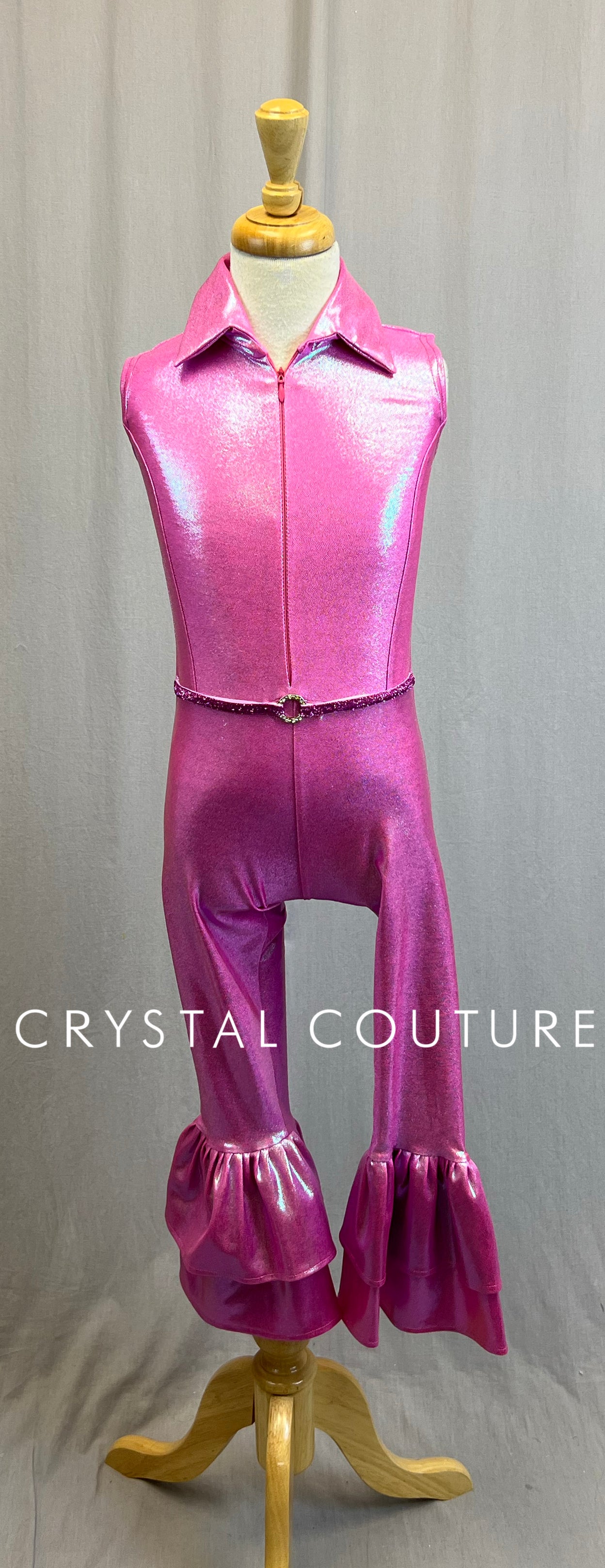 *Custom* Iridescent Flare Leg Jumpsuits