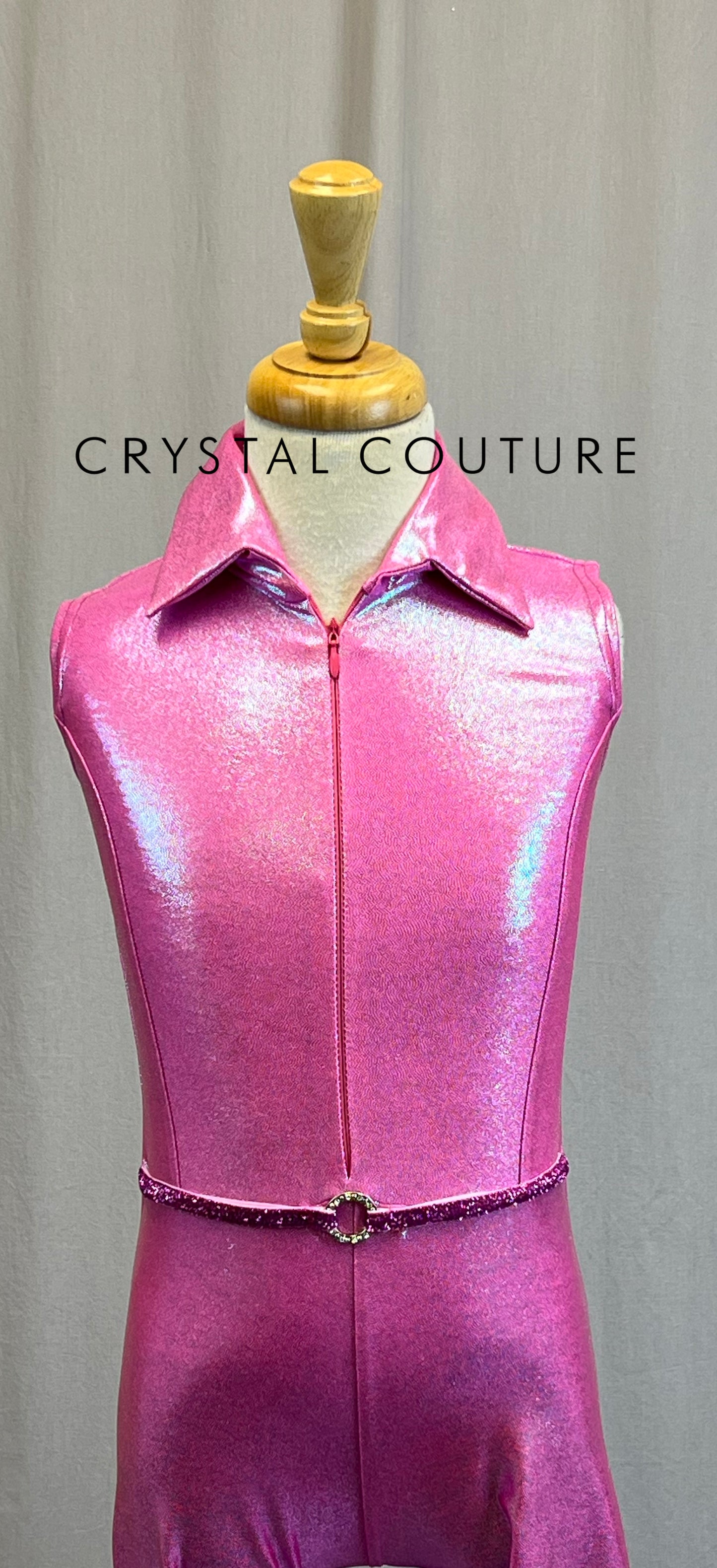 *Custom* Iridescent Flare Leg Jumpsuits