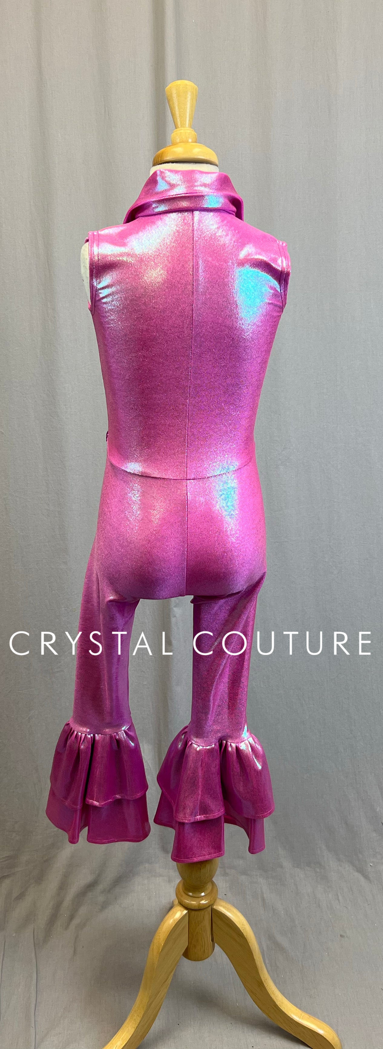 *Custom* Iridescent Flare Leg Jumpsuits