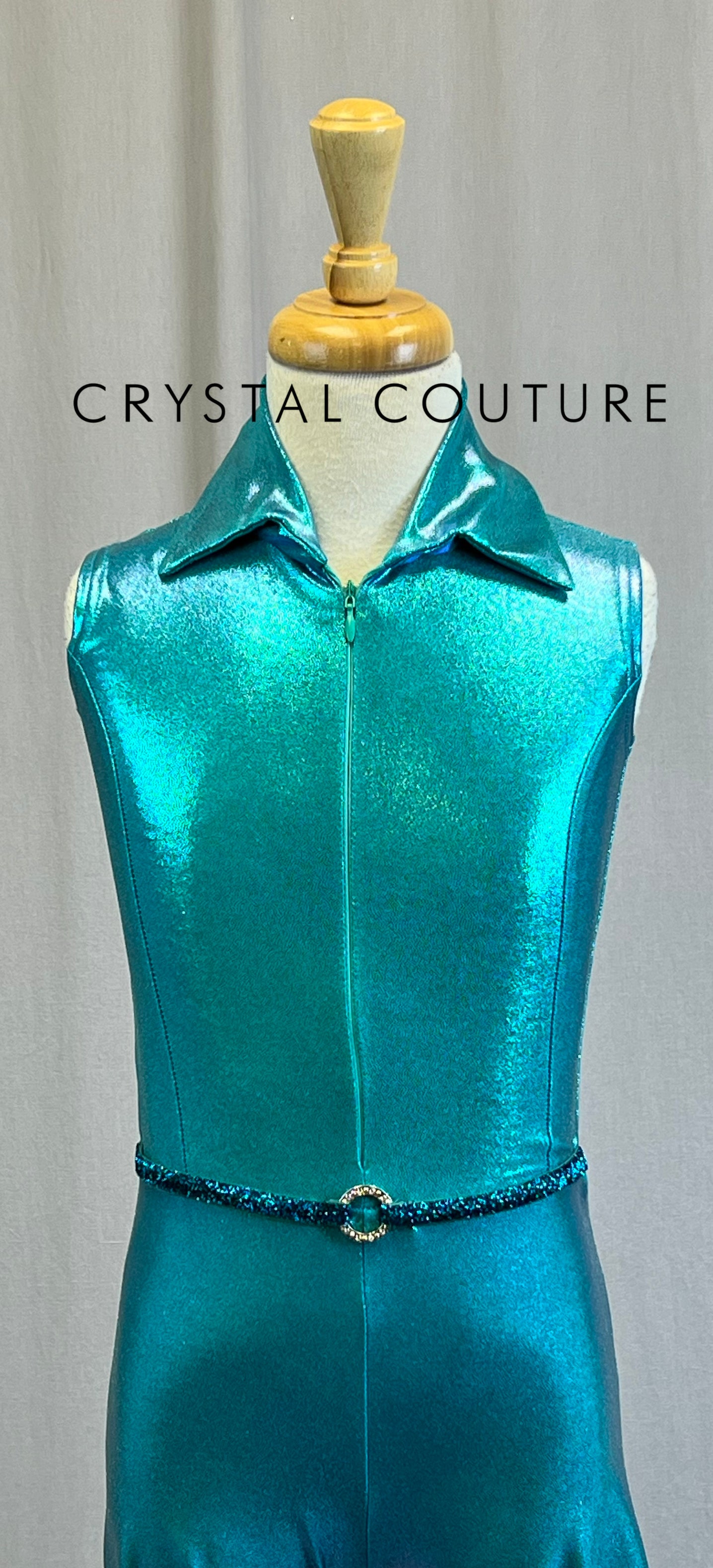 *Custom* Iridescent Flare Leg Jumpsuits