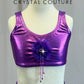 *Custom* Magenta Purple Beaded Fringe Two-Piece Set - Rhinestones