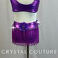*Custom* Magenta Purple Beaded Fringe Two-Piece Set - Rhinestones