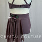 *Custom* Mauve Purple Two-Piece Crop Top and Brief Set