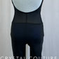 *Custom* Blue Ombre Floral Legging Unitard - Rhinestones
