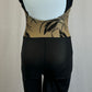 *Custom* Tan and Black Floral Embroidered Mesh Unitard