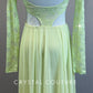 Light Green Lace Long Sleeve Dress