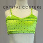 *Custom* Green Satin *Fairy/Tinkerbell* inspired Two-Piece Set-Rhinestones