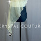 *Custom* Ivory Asymmetrical Mesh Overlay with Gray Bra and Brief Set - Rhinestones