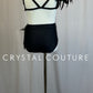 *Custom* Black Velvet Feather Two-Piece Set